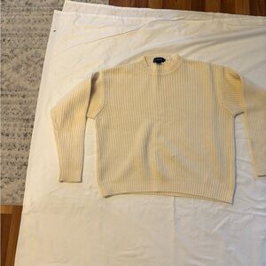J. Crew Men's Beige Crewneck Sweater